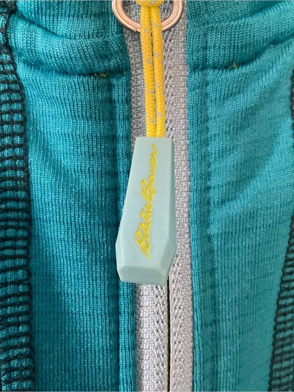 Eddie Bauer First Ascent Women’s Waffle Knit Thermal Hoodie Hooded Jacket Blue M